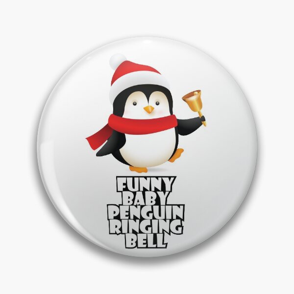Item preview, funny baby penguin ringing bell designed and sold by SkillDesigner.
