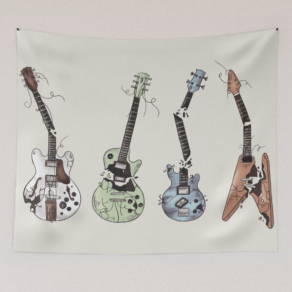 Item preview, Acoustic Vintage Broken Electric Guitars designed and sold by Anzarr.
