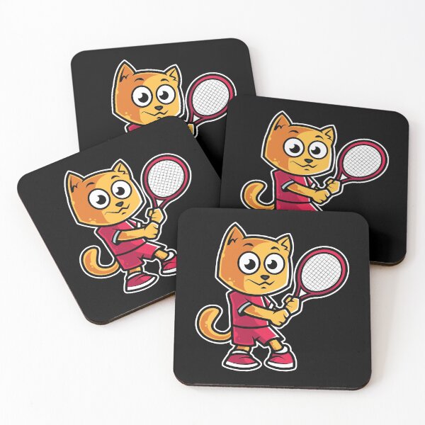 Item preview, Cat Tennis Player Funny Coach Kitten graphic designed and sold by theodoros20.