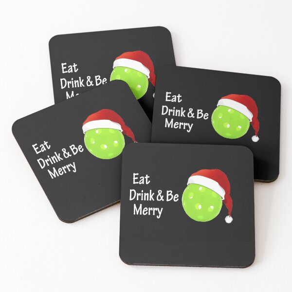 Item preview, Pickleball Xmas, Christmas Gift, Eat Drink & Be Merry designed and sold by LusterCraft.