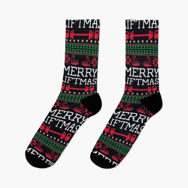Item preview, Merry Liftmas - Fun Gym Workout, LIfting Ugly Festive Design designed and sold by madtoyman.
