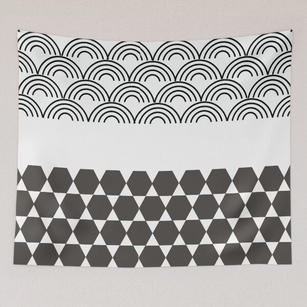 Item preview, Hexagon Arc Pattern Design designed and sold by Fatbread.