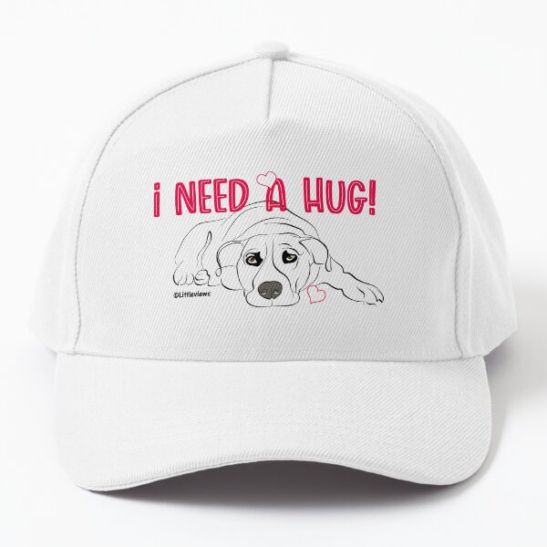 Kids and Babies - I Need a Hug for Kids by Karen Little of Littleviews Baseball Cap