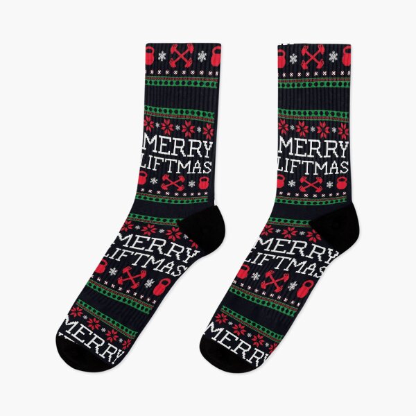 Item preview, Merry Liftmas - Fun Gym Working LIfting Ugly Festive Design designed and sold by madtoyman.