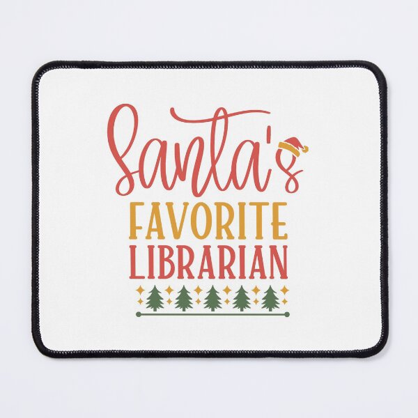 Item preview, Santas Favorite Librarian designed and sold by CozyGraphicShop.