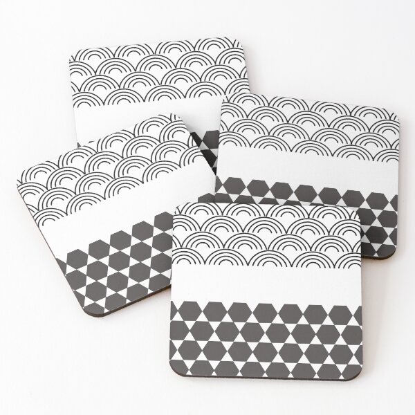 Item preview, Hexagon Arc Pattern Design designed and sold by Fatbread.