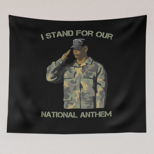 Item preview, I Stand For Our National Anthem - Gift for Patriots designed and sold by paulocampos.