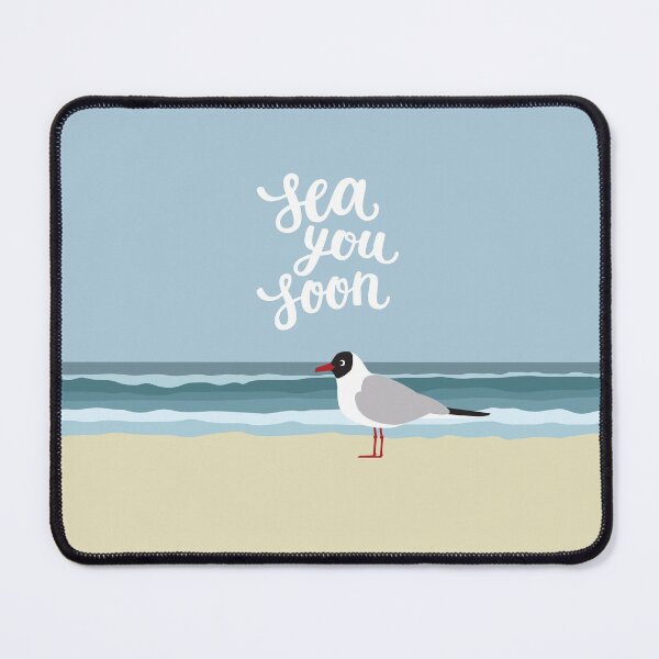 Item preview, Sea you soon cute seagull by the sea designed and sold by Darina Gulbina.