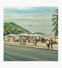 Copacabana Sidewalk Rio de Janeiro Brazil Photographic Print