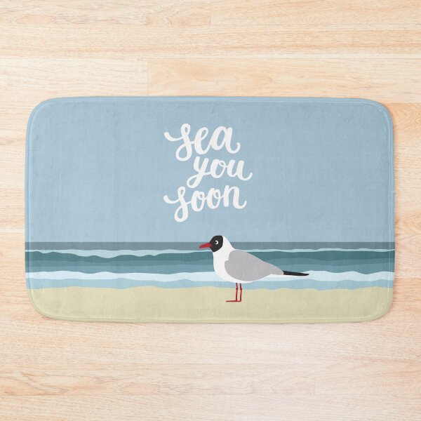 Item preview, Sea you soon cute seagull by the sea designed and sold by Darina Gulbina.