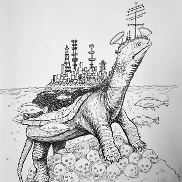 Artwork thumbnail, Turtle World by Rabbitfool