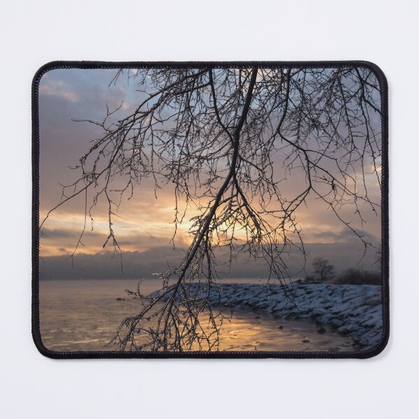 Item preview, A Curtain of Frozen Branches - Ice Storm Sunrise designed and sold by Georgia Mizuleva.