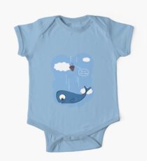 Whale and petunias One Piece - Short Sleeve