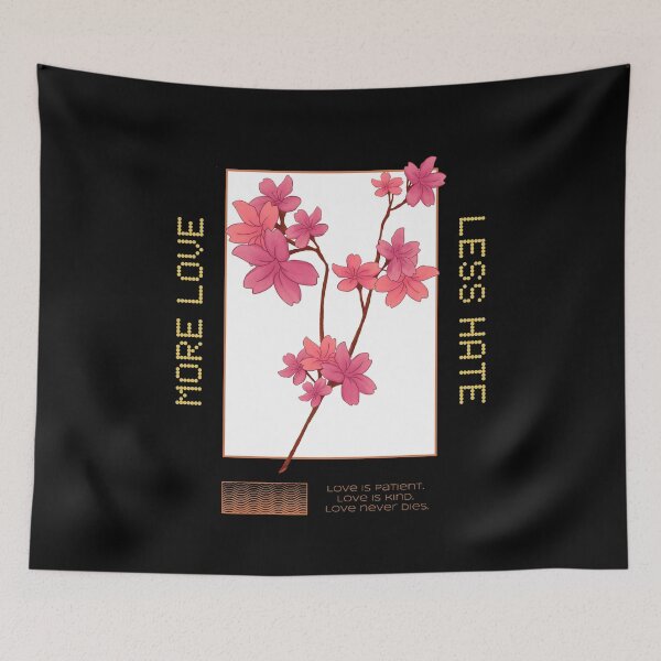 Item preview, More Love, Less Hate designed and sold by TatteredFaith.