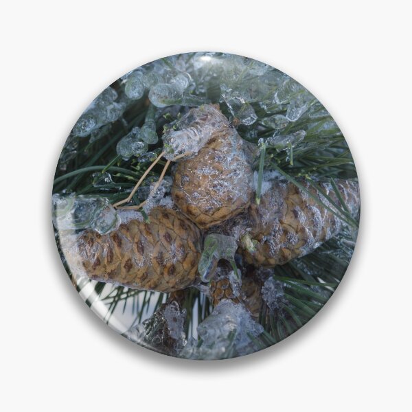 Item preview, Mother Nature Christmas Decorations - Pine Cones Patterned Crystals designed and sold by Georgia Mizuleva.