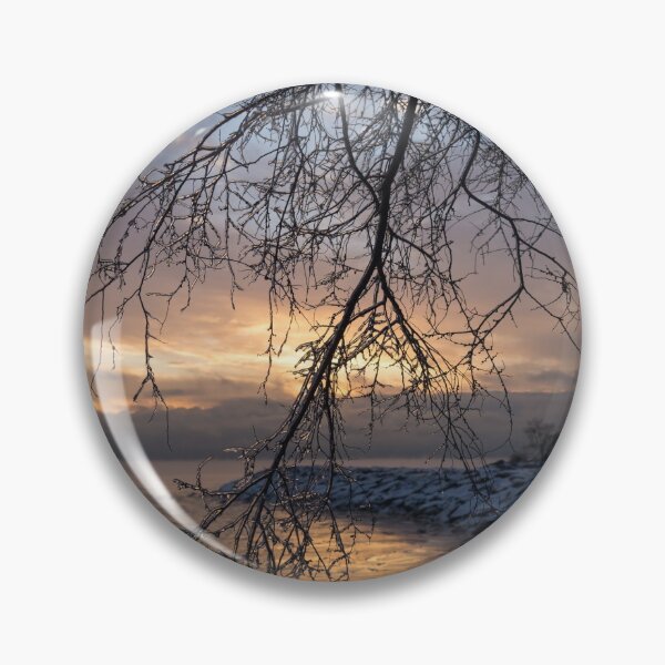Item preview, A Curtain of Frozen Branches - Ice Storm Sunrise designed and sold by Georgia Mizuleva.
