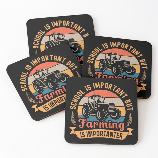 Item preview, School Is Important But Farming Is Importanter Vintage Farm Tractor designed and sold by grinta2021.