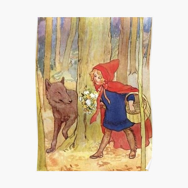 Little Red Riding Hood Poster For Sale By Venusscorpio Redbubble