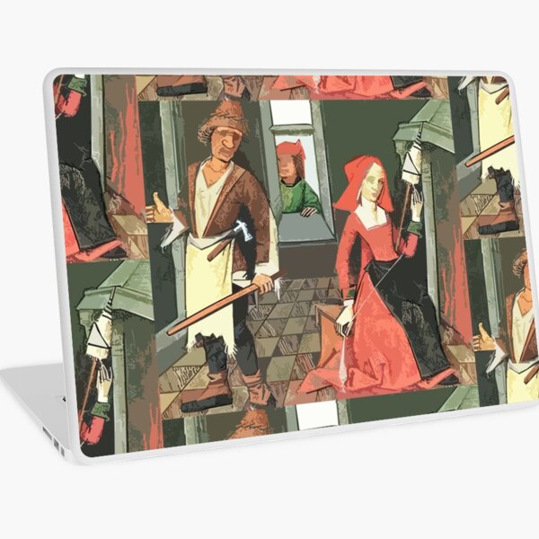 Man With Bat, Woman With Spinal, Neighbor In Window Laptop Skin