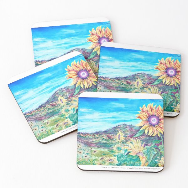 Item preview, Sunflower fields designed and sold by greenrivergypsy.
