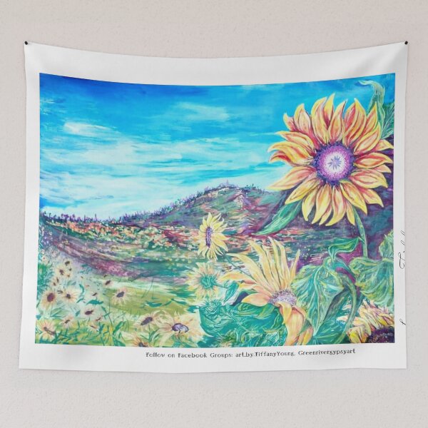 Item preview, Sunflower fields designed and sold by greenrivergypsy.