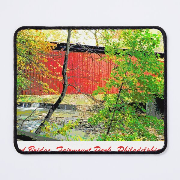 Item preview, Covered Bridge, Fairmount Park, Philadelphia designed and sold by AMacGPhilly.