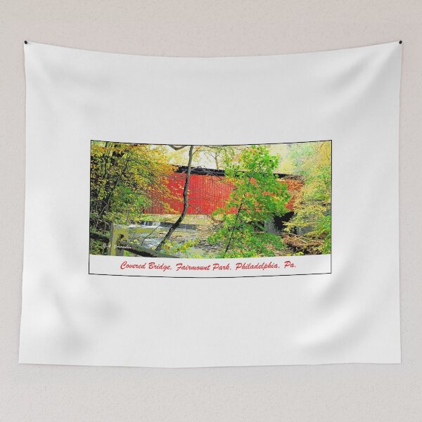 Item preview, Covered Bridge, Fairmount Park, Philadelphia designed and sold by AMacGPhilly.