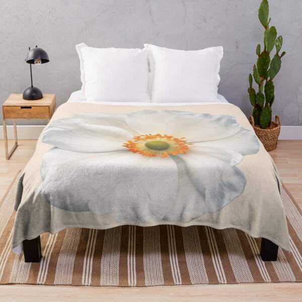 Item preview, Single stunning white anemone flower for calmness. designed and sold by Trianglegreen.