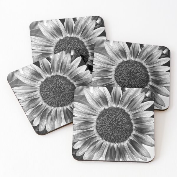 Item preview, Black and White Sunflower designed and sold by Rachel Jeffrey.