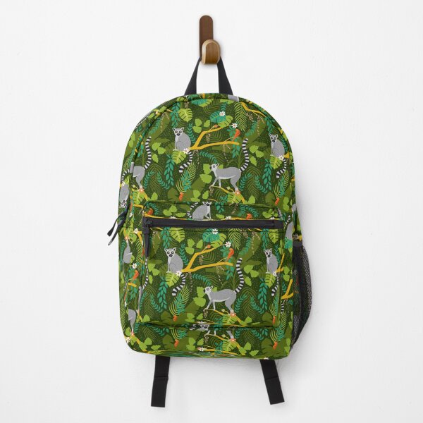 Item preview, Lemurs in a Green Jungle designed and sold by latheandquill.