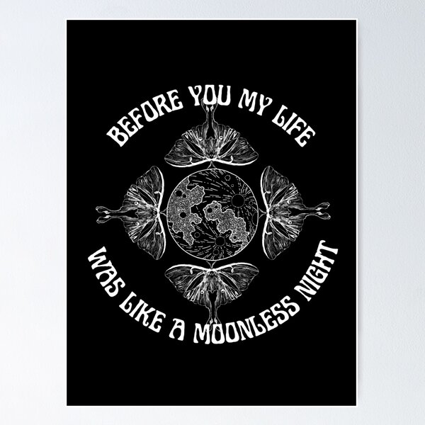 Item preview, Moonless Night Twilight Book Quote Print Card Poster Edward Bella Cullen designed and sold by SierrasLibrary.