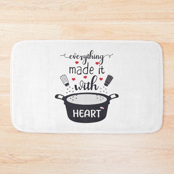 Item preview, make it with heart, gift for cooker, gift for chef, valentine gift designed and sold by NineJuly.