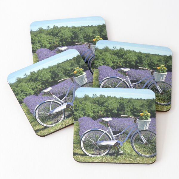 Item preview, Bike in a lavender field designed and sold by eevee135.