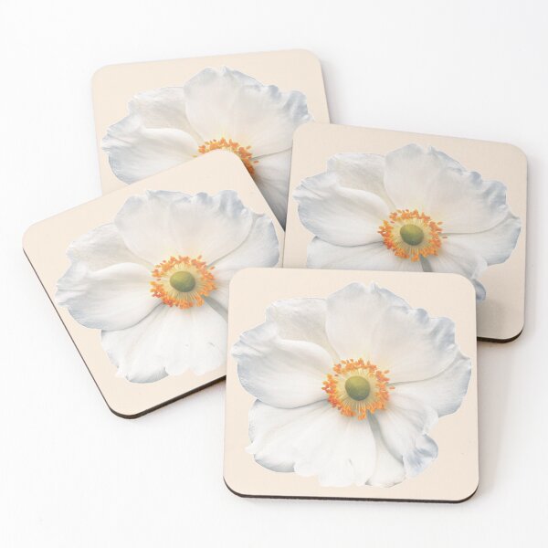Item preview, Single stunning white anemone flower for calmness. designed and sold by Trianglegreen.