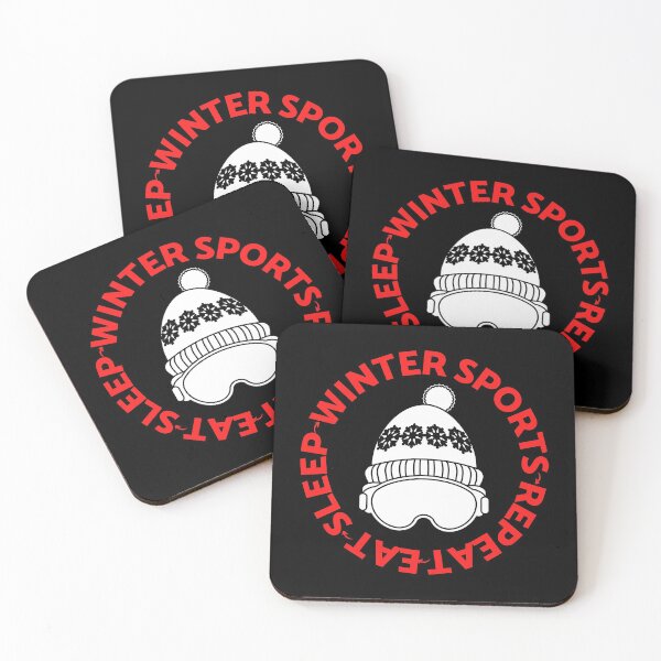 Item preview, Eat Sleep Winter Sports Repeat for the Sports Lover designed and sold by HappyPeeps.