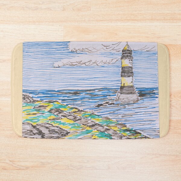Item preview, Penmon Lighthouse Ink Sketch designed and sold by MickArt1.