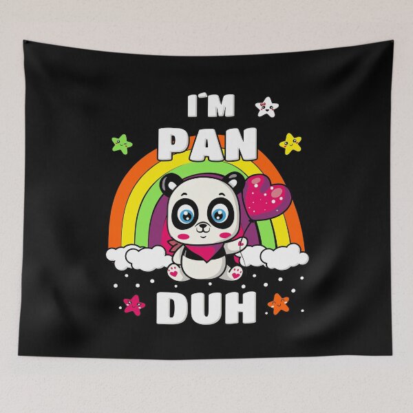Item preview, Pansexual I'm a Pan Duh LGBT Transsexual Panda Bear designed and sold by TheAplus.
