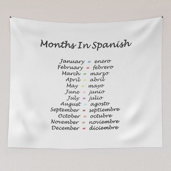 Item preview, Months In Spanish designed and sold by superchele.