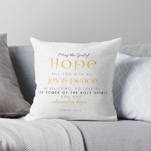 God of Hope Throw Pillow