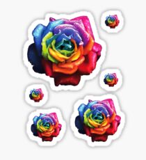 Rainbow Dream Rose Sticker