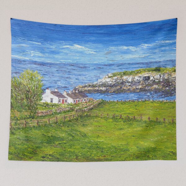 Item preview, Cottages at Moelfre on Anglesey designed and sold by MickArt1.