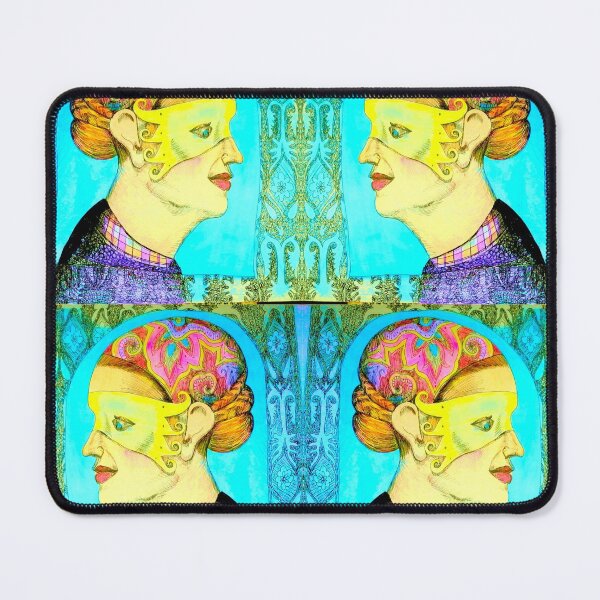 Item preview, Marge in the net curtain arch wearing a yellow mask designed and sold by Nickdavisinghe.