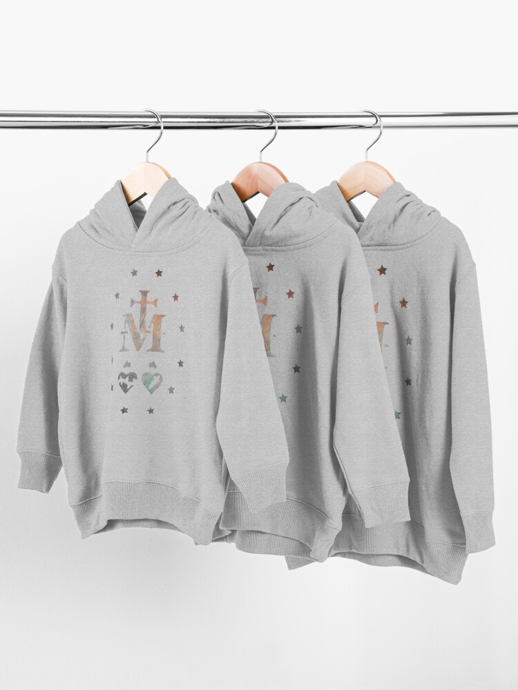 Alternate view of Miraculous Medal (Médaille miraculeuse) Medal of Our Lady of Grace Toddler Pullover Hoodie
