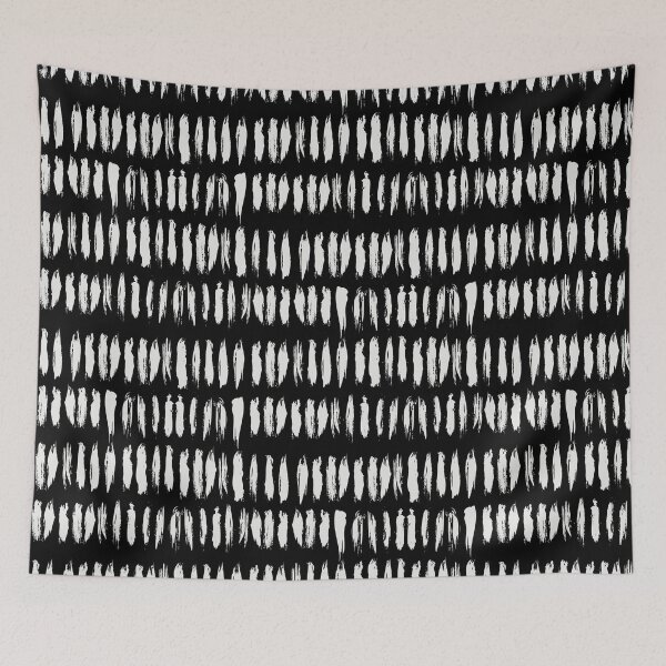 Item preview, Black and Pale Gray Vertical Stripe Dash Lines Pattern Pairs Dulux 2022 Popular Colour Sloe Flower designed and sold by ColorOfTheYears.