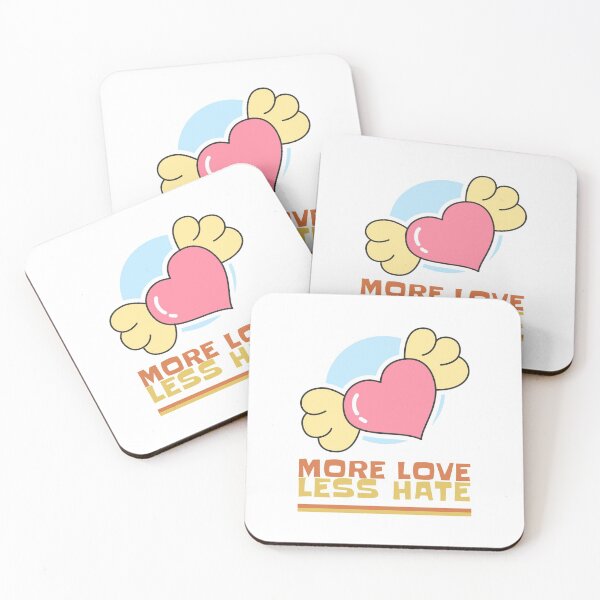 Item preview, More Love, Less Hate - Winged Heart designed and sold by TatteredFaith.