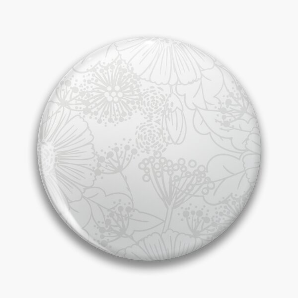 Item preview, Pale Gray and White Hand Drawn Floral Pattern Pairs Dulux 2022 Popular Colour Sloe Flower designed and sold by ColorOfTheYears.