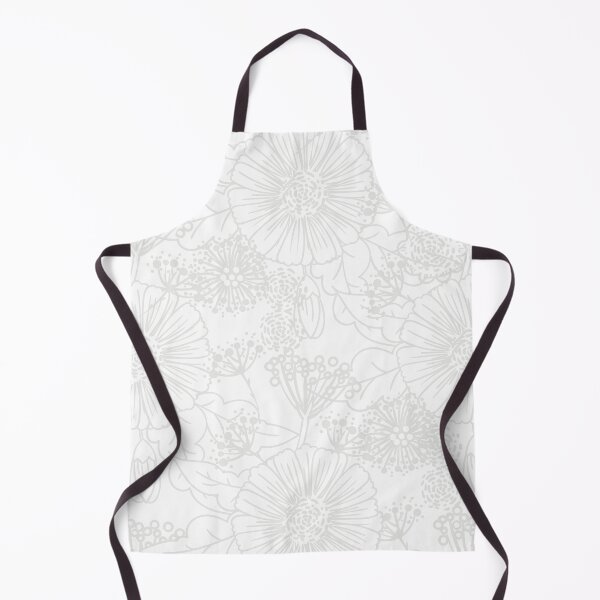 Item preview, Pale Gray and White Hand Drawn Floral Pattern Pairs Dulux 2022 Popular Colour Sloe Flower designed and sold by ColorOfTheYears.