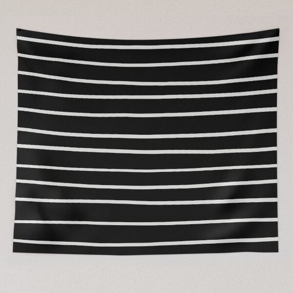 Item preview, Black and Pale Gray Horizontal Line Pattern Pairs Dulux 2022 Popular Colour Sloe Flower designed and sold by ColorOfTheYears.