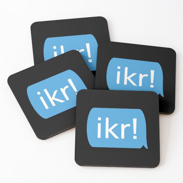 Item preview, ikr! - I know right! text message chat bubble design designed and sold by MintGubbins.