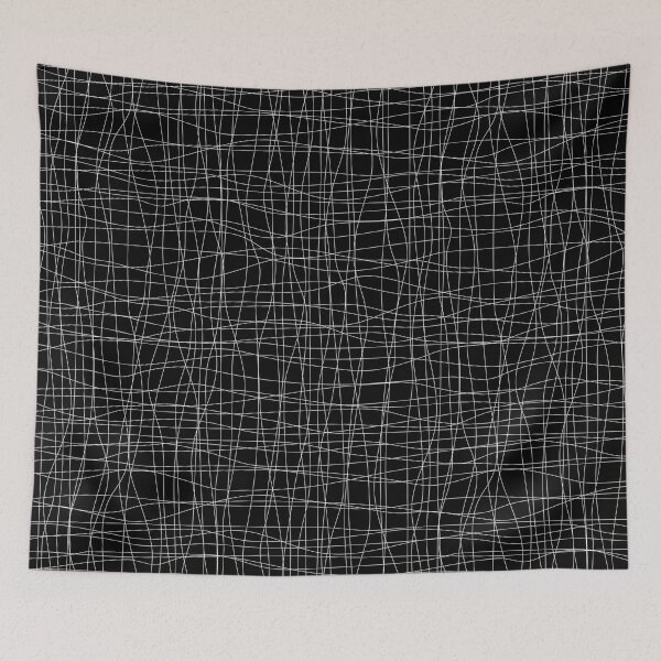 Item preview, Black and Pale Gray Abstract Mosaic Grid Pattern Pairs Dulux 2022 Popular Colour Sloe Flower designed and sold by ColorOfTheYears.